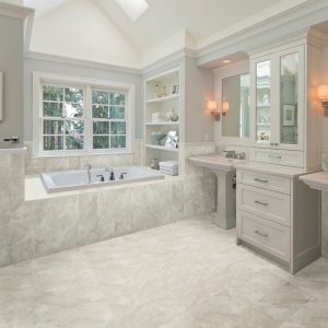 American Olean Flooring Tile In Bathroom