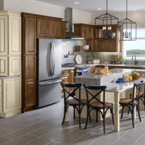 Timberlake Cabinetry Style: Windsor Material: Maple Truffle Painted: Cashmere Kitchen